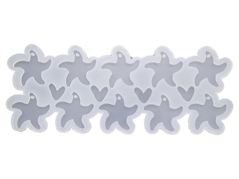 10'lu Yıldız Anahtarlık Epoksi Kalıbı EPK-896 - 2