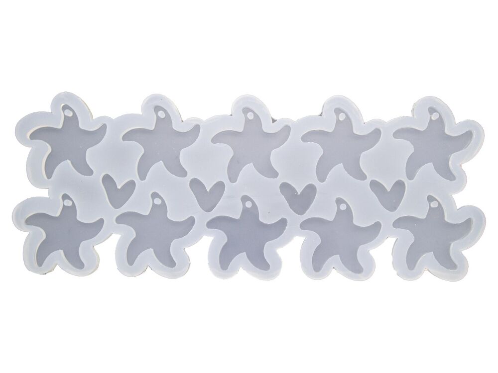 10'lu Yıldız Anahtarlık Epoksi Kalıbı EPK-896 - 2