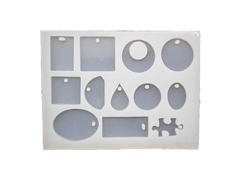 Epoksi Çoklu Geometrik Kolye Silikon Kalıbı EPK-37 - 1