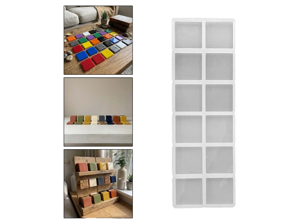 12'li Kare Magnet Epoksi Kalıbı EPK-893 - 1