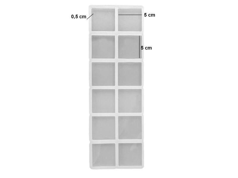 12'li Kare Magnet Epoksi Kalıbı EPK-893 - 2