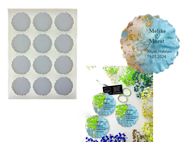 12'li Tırtıklı Magnet Epoksi Kalıbı EPK-325 - 1