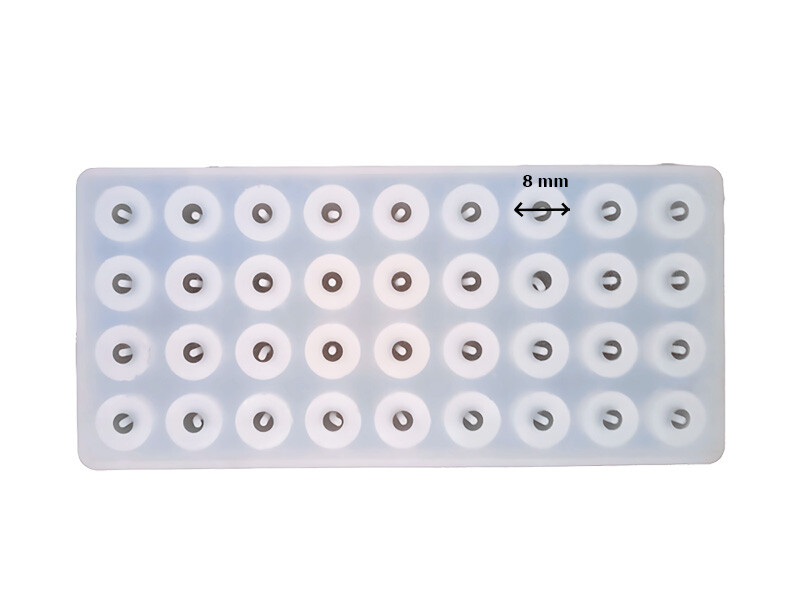 36'lı 8 MM Tesbih Boncuğu Epoksi Kalıbı EPK-8069 - 2