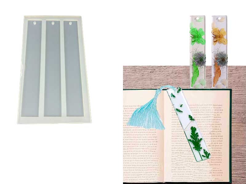 3'lü Düz Model Kitap Ayracı Epoksi Kalıbı EPK-320 - Kimyacınız