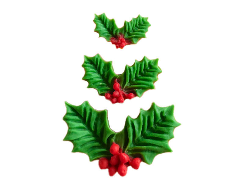 3'lü Kokina Yaprak Silikon Mum Kalıbı M-306 - 2