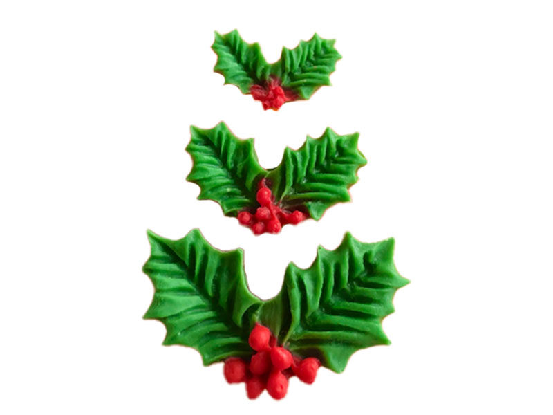 3'lü Kokina Yaprak Silikon Mum Kalıbı M-306 - 2