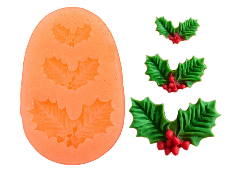 3'lü Kokina Yaprak Silikon Mum Kalıbı M-306 - Kimyacınız