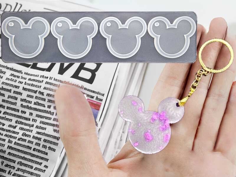 4'lü Mickey Mouse Anahtarlık Epoksi Kalıbı EPK-795 - Kimyacınız