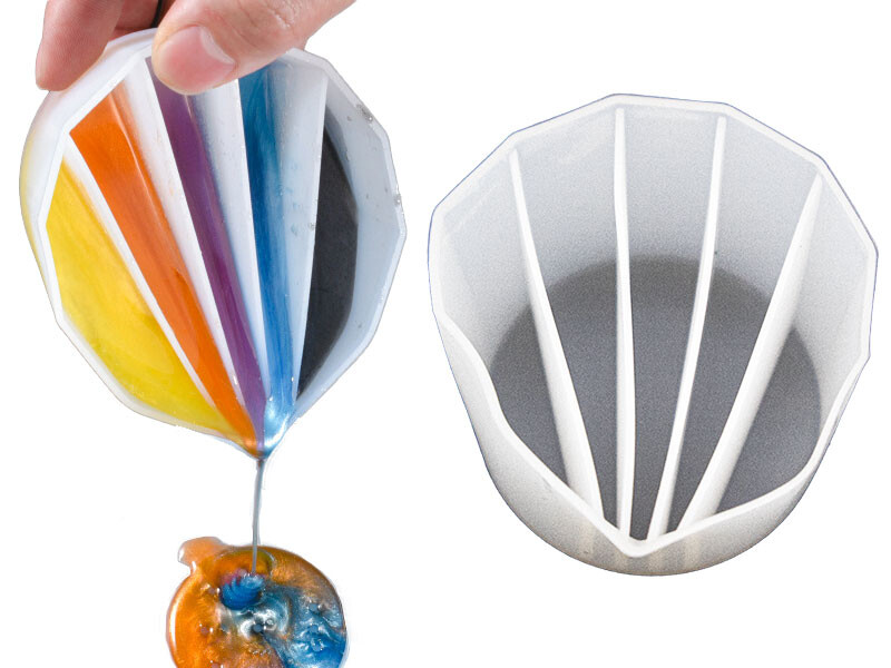 5 Hazneli Boya Döküm Epoksi Kalıbı EPK-731 - Kimyacınız