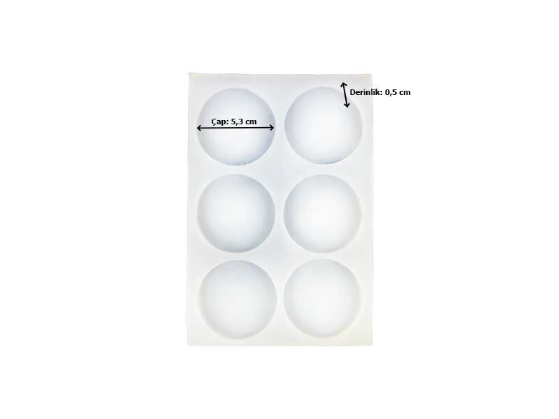 6'lı Yuvarlak Magnet Epoksi Kalıbı EPK-328 - 3