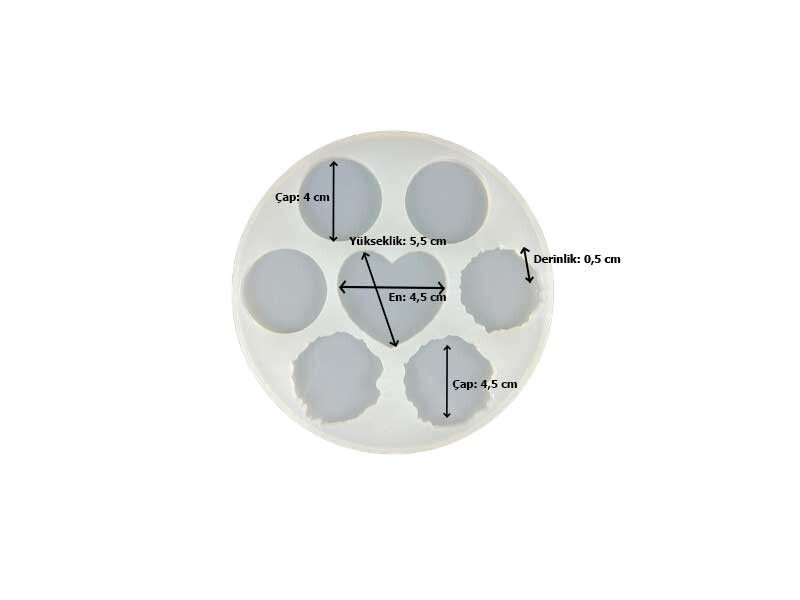 7'li Farklı Model Magnet Epoksi Kalıbı EPK-334 - 2