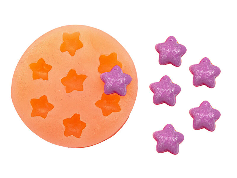 7'li Yıldız Figür Silikon Mum Kalıbı M-305 - 1