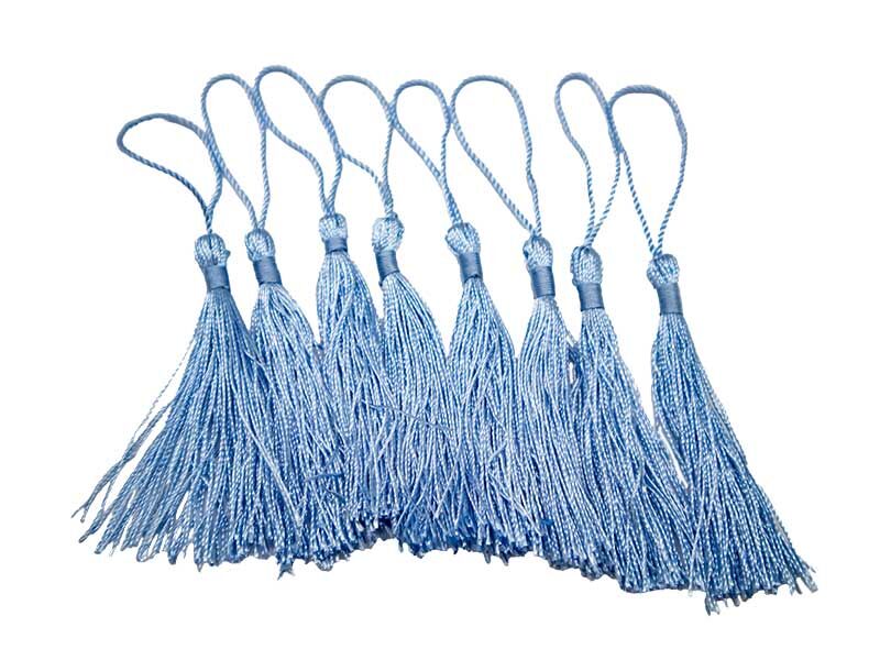 Açık Mavi Püskül 8 Adet - 1