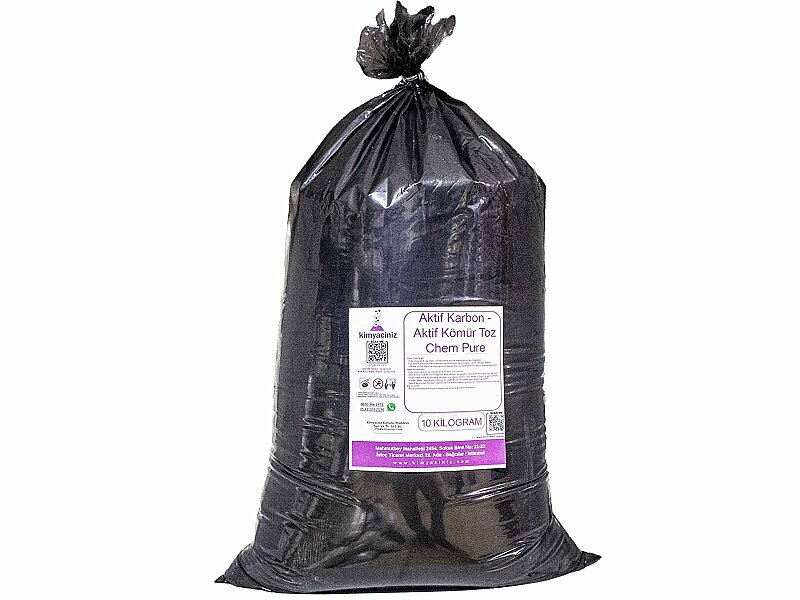 Aktif Karbon - Aktif Kömür Toz Chem Pure 10 KG - Kimyacınız