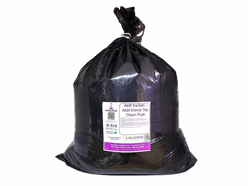 Aktif Karbon - Aktif Kömür Toz Chem Pure 5 KG - Kimyacınız