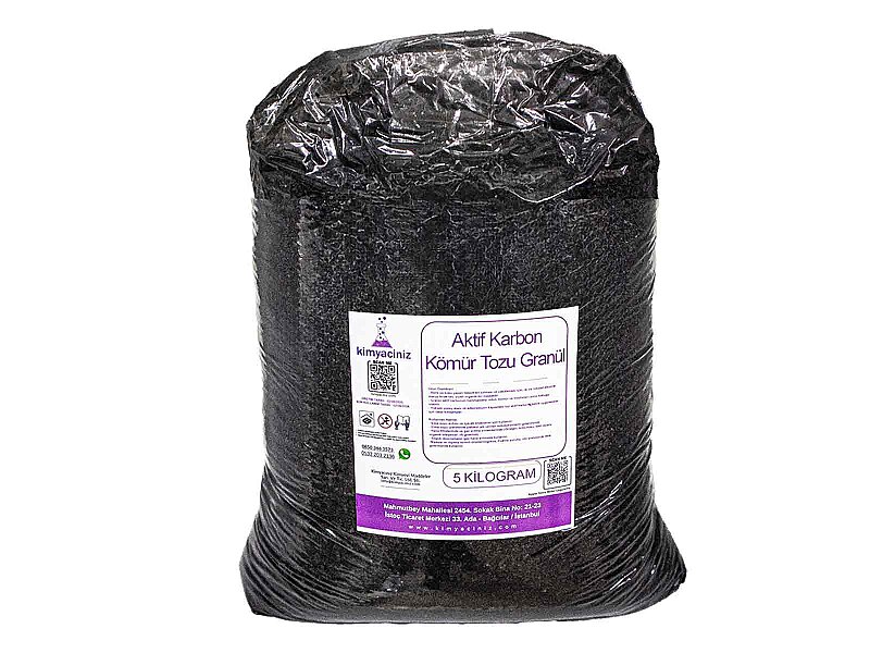 Aktif Karbon - Kömür Tozu Granül 5 KG - Kimyacınız