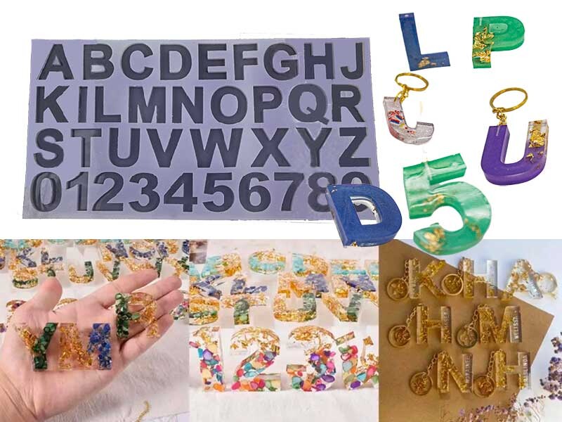 Alfabe 8 mm Harf ve Rakam Epoksi Kalıbı EPK-442 - Kimyacınız