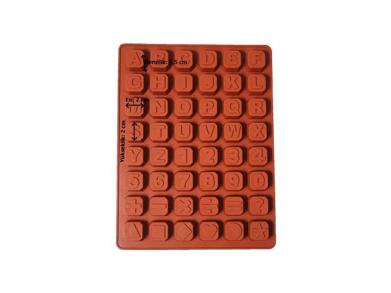 Alfabe Harf Silikon Çikolata Kalıbı KM-261 - 3