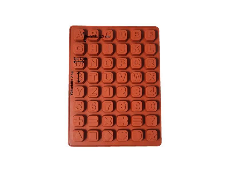 Alfabe Harf Silikon Çikolata Kalıbı KM-261 - 3