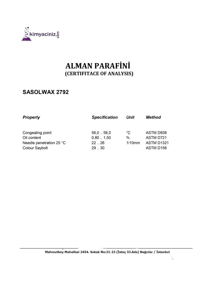 Alman Parafin 10 KG - 2