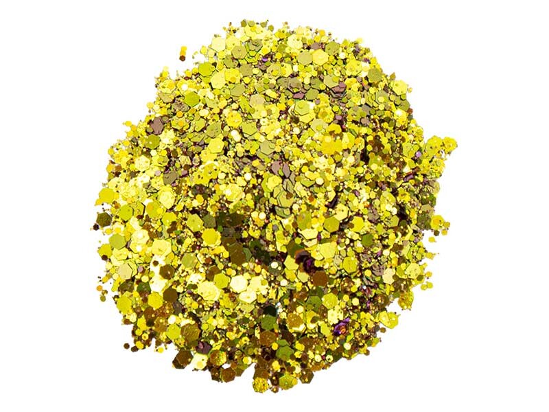 Altın Sarısı Holografik Glitter Süsleme Aksesuarı 25 GR - 1