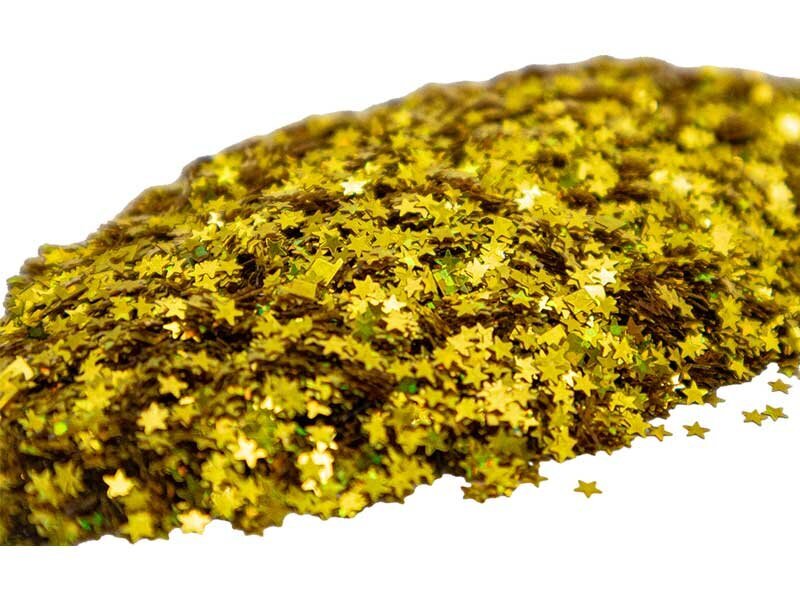 Altın Yıldız Holografik Glitter Süsleme Aksesuarı 25 GR - Kimyacınız