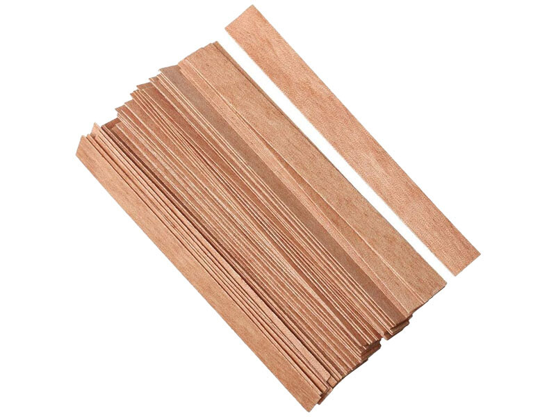 Altlıksız Ahşap Mum Fitili 50 Adet - Kimyacınız