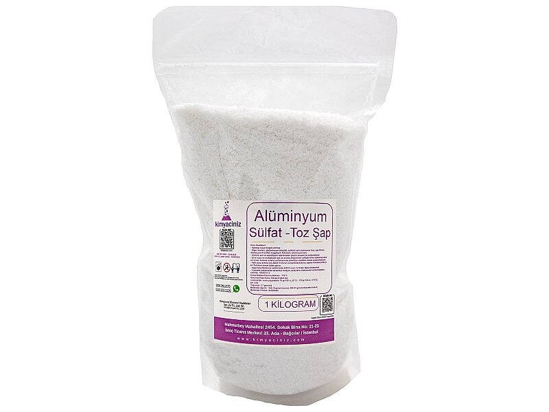 Alüminyum Sülfat - Toz Şap 1 KG - Kimyacınız