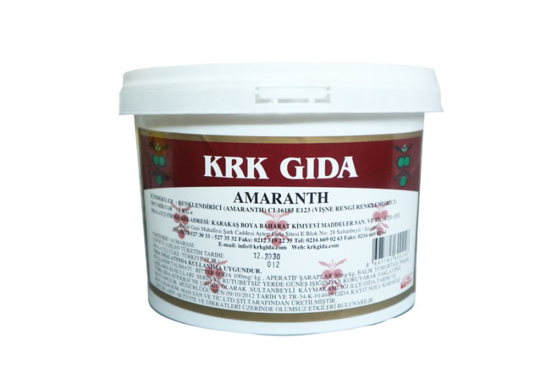 Amaranth E123 Vişne Gıda Boyası 1 KG - KRK GIDA