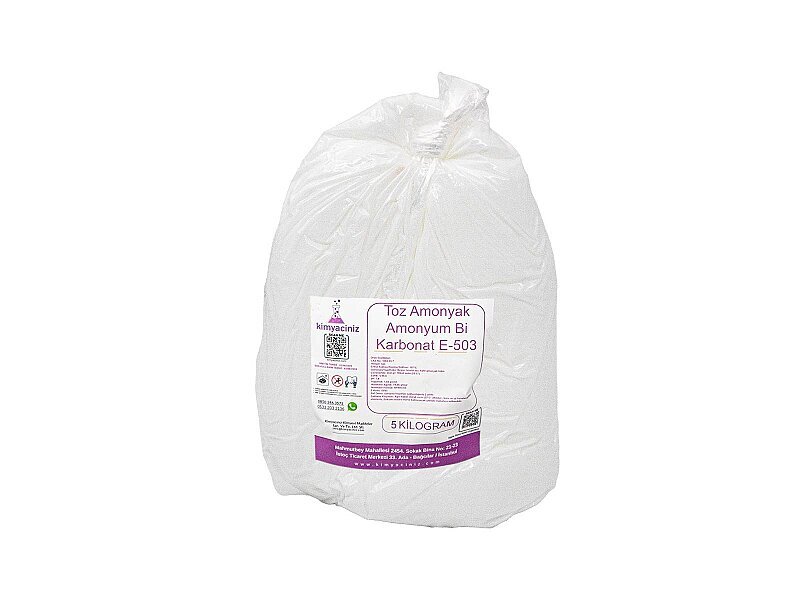 Toz Amonyak Amonyum Bi Karbonat E-503 5 KG - Kimyacınız