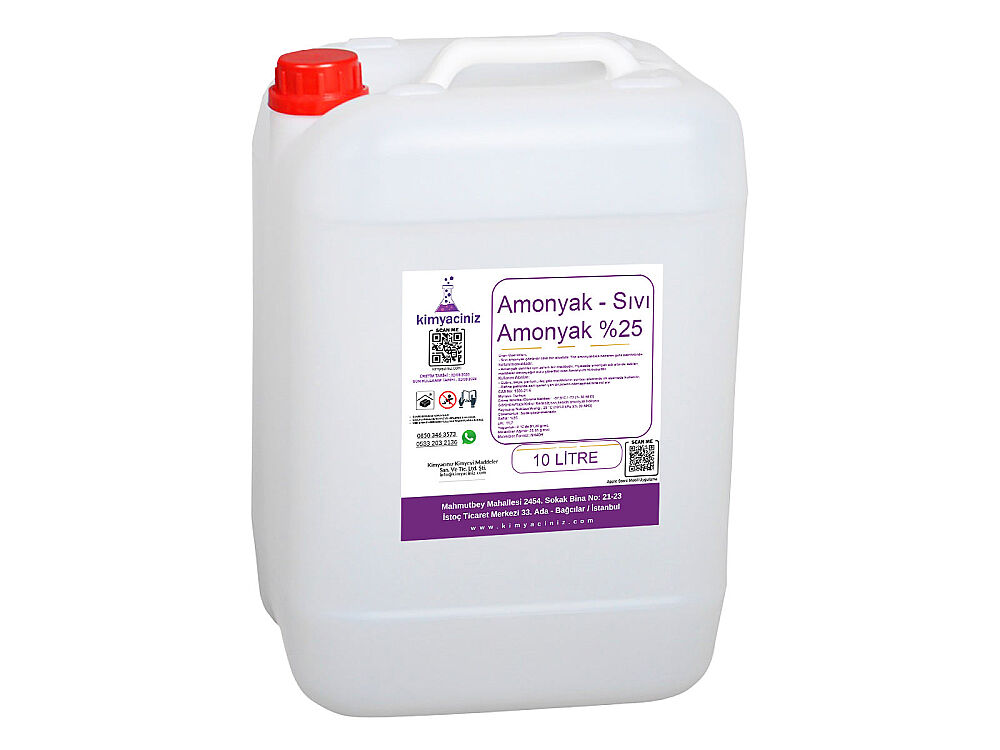 Amonyak - Sıvı Amonyak %25 - 10 LT - 1