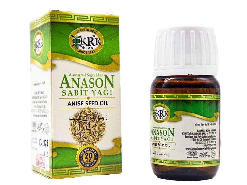 Anason Sabit Yağı 20 CC 12 Adet - KRK GIDA