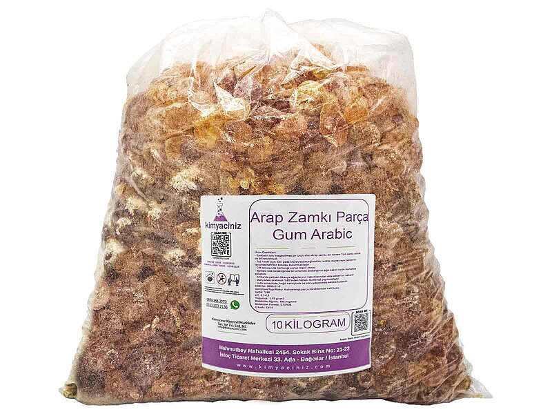 Arap Zamkı Parça - Gum Arabic 10 KG - Kimyacınız