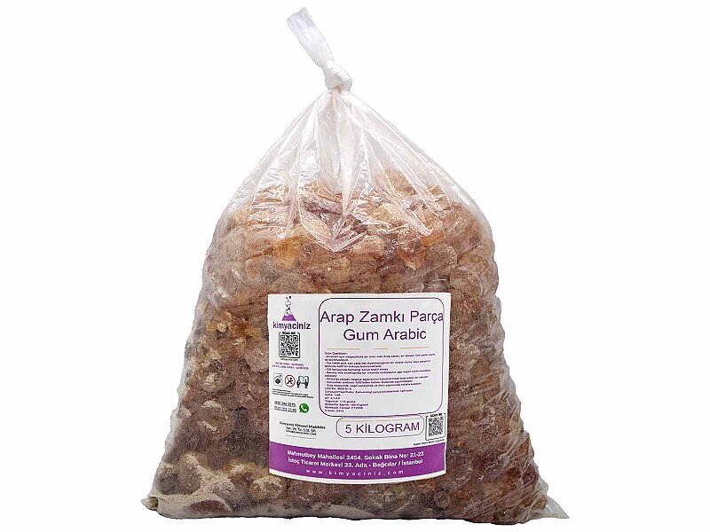 Arap Zamkı Parça - Gum Arabic 5 KG - Kimyacınız
