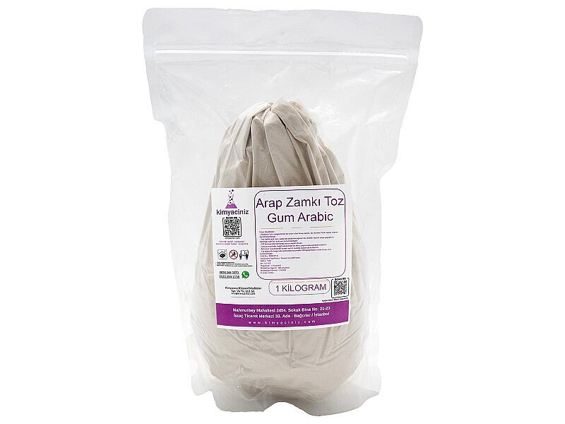 Arap Zamkı Toz - Gum Arabic 1 KG - Kimyacınız