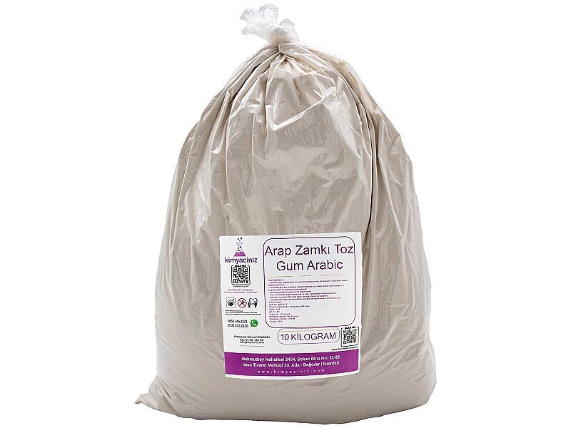 Arap Zamkı Toz - Gum Arabic 10 KG - Kimyacınız