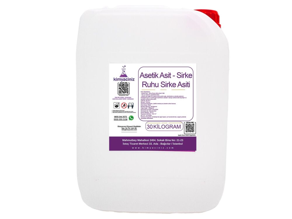 Asetik Asit - Sirke Ruhu Sirke Asiti 30 KG - 1