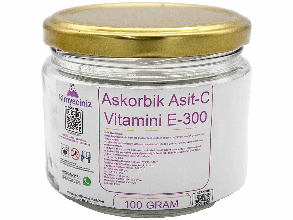 Askorbik Asit - C Vitamini E-300 100 GR - 1