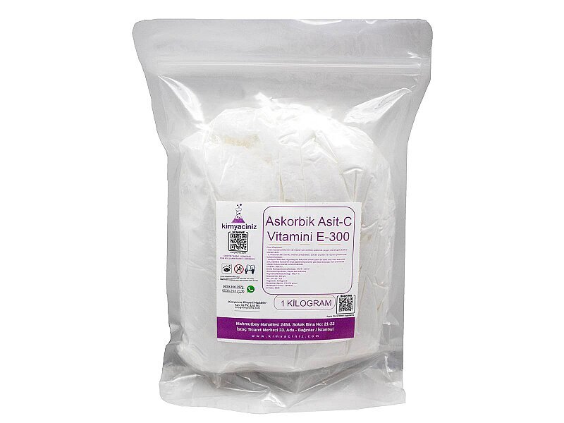 Askorbik Asit - C Vitamini E-300 1 KG - Kimyacınız