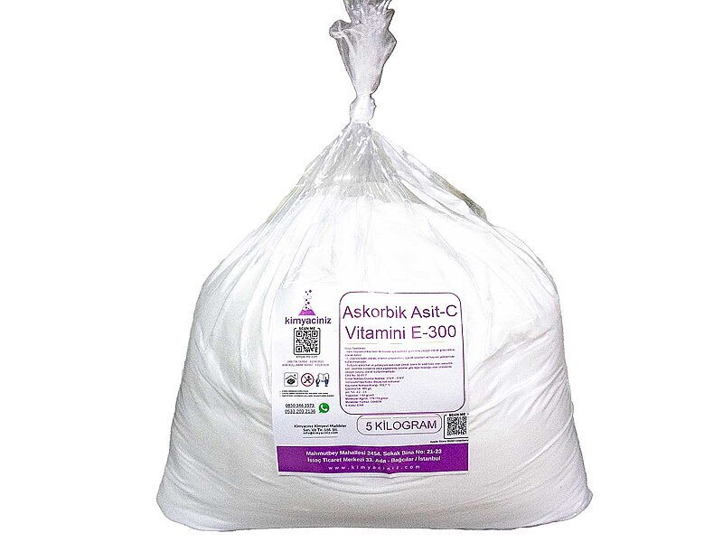 Askorbik Asit - C Vitamini E-300 5 KG - Kimyacınız