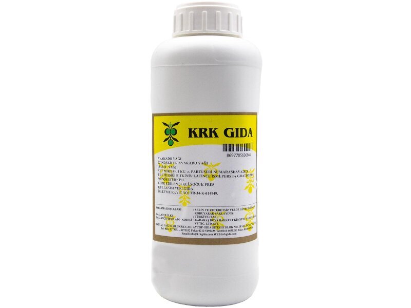 Avakado Sabit Yağı 1 KG - KRK GIDA