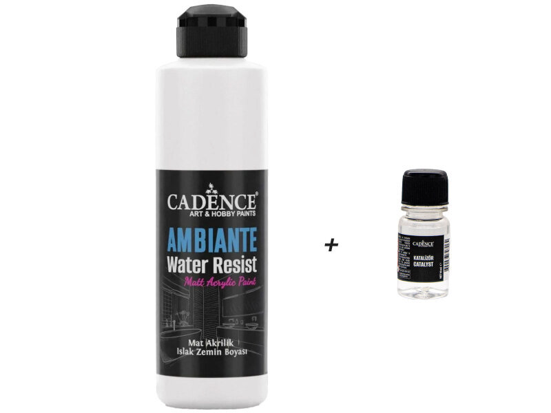 AW01 Ambiante Beyaz Islak Zemin Boyası 250 ML+ Katalizör 10 GR - Cadence