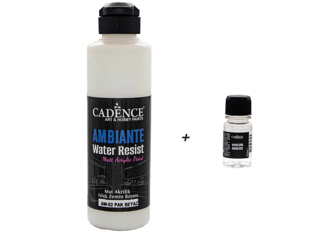 AW02 Ambiante Pak Beyaz Islak Zemin Boyası 250 ML+ Katalizör 10 GR - 1