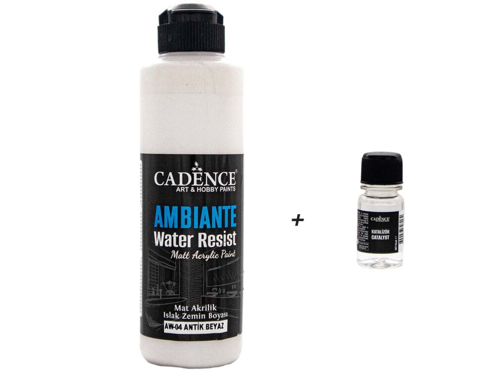 AW04 Ambiante Antik Beyaz Islak Zemin Boyası 250 ML+ Katalizör 10 GR - 1