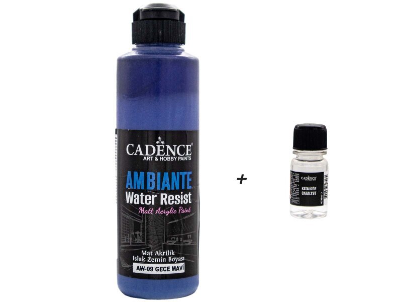AW09 Ambiante Gece Mavi Islak Zemin Boyası 250 ML+ Katalizör 10 GR - Cadence