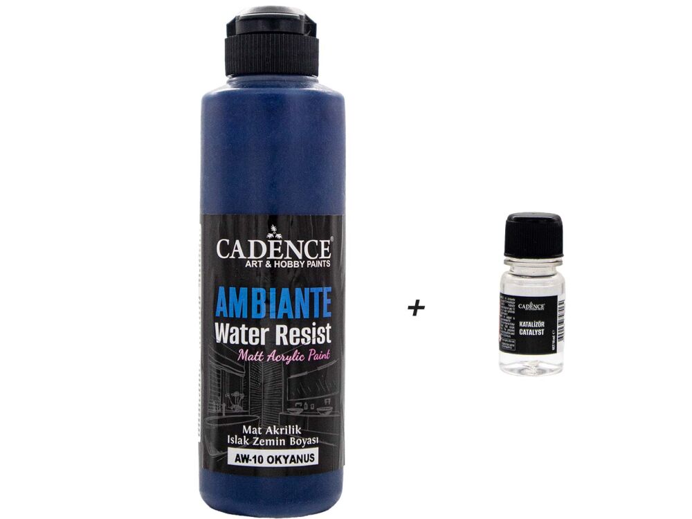 AW10 Ambiante Okyanus Mavi Islak Zemin Boyası 250 ML+ Katalizör 10 GR - 1