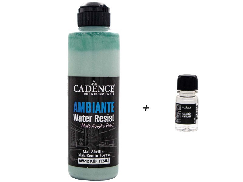 AW12 Ambiante Küf Yeşili Islak Zemin Boyası 250 ML+ Katalizör 10 GR - Cadence