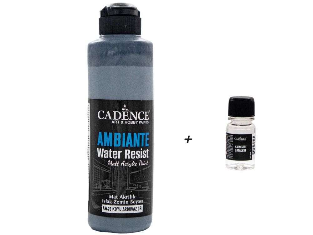 AW20 Ambiante Arduvaz Gri Islak Zemin Boyası 250 ML+ Katalizör 10 GR - 1