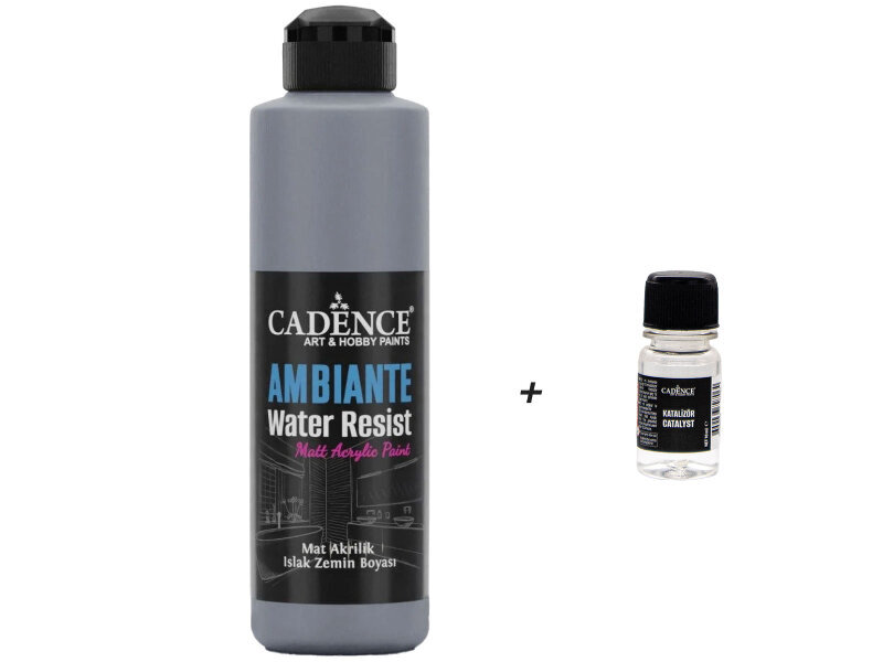 AW21 Ambiante Koyu Gri Islak Zemin Boyası 250 ML+ Katalizör 10 GR - Cadence