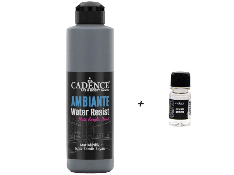 AW22 Ambiante Grafiti Gri Islak Zemin Boyası 250 ML+ Katalizör 10 GR - Cadence